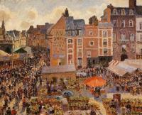 Pissarro, Camille - The Fair, Dieppe, Sunny Afternoon